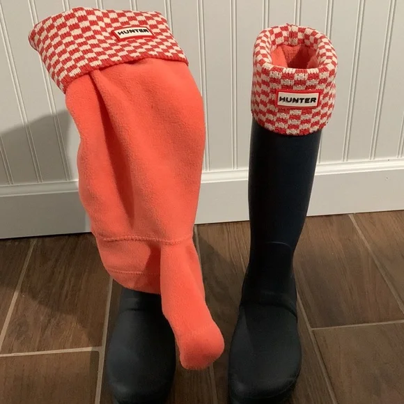 Hunter Boots and Fleece Boot Socks - Navy Matte - Picture 4 of 4
